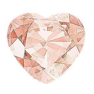 Shane Co. Heart Natural, Morganite Multicolor