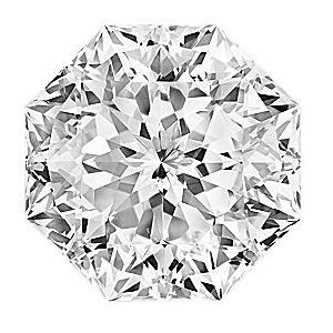 Shane Co. Stargazer Octagon Lab-Grown, Diamond ct Multicolor