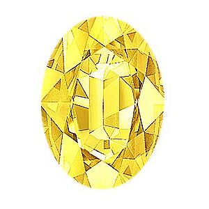 Shane Co. Oval Natural Sapphire, Yellow Sapphire Yellow