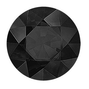 Shane Co. Round Natural Sapphire, Black Sapphire Black