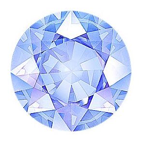 Shane Co. Round Natural Sapphire, Ice Blue Sapphire Ice Blue