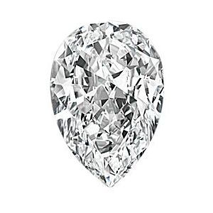 Shane Co. Pear Natural, Diamond ct Multicolor