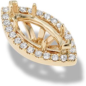 Shane Co. Diamond Halo Decorative Crown (Holds approx. 11x Marquise) Ring, White, Yellow Gold White