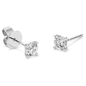 Shane Co. 1/4 tcw Lab-Grown Diamond Studs, White Gold White