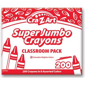 Cra-Z-Art - Super Jumbo Crayon Classroom Pack, 200 Count Cra-Z-Art - Super Jumbo Crayon Classroom Pack, 200 Count