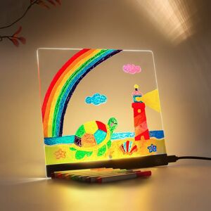 Anysun - Rechargeable LED Drawing Board Type-C Fast Charging, 4 Dynamic Light Effects,On-the-Go, Includes 7 Pens & 5 Templates. Anysun - Rechargeable LED Drawing Board Type-C Fast Charging, 4 Dynamic Light Effects,On-the-Go, Includes 7 Pens & 5 Templates.