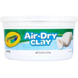 Crayola - Air-Dry Clay Bucket, 2.5 lbs - White Crayola - Air-Dry Clay Bucket, 2.5 lbs - White