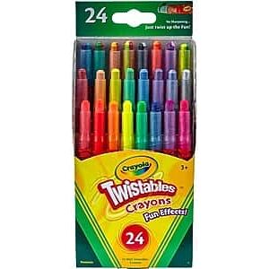 Crayola - Twistables Fun Effects! Mini Crayons, 24/Pack - Multicolor Crayola - Twistables Fun Effects! Mini Crayons, 24/Pack - Multicolor