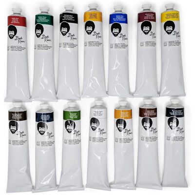 Bob Ross - 200ML Landscape Oil Paints Full Set of 14 Signature Colors Bob Ross - 200ML Landscape Oil Paints Full Set of 14 Signature Colors
