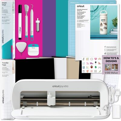 Cricut - Joy Xtra Cutting Machine Bundle Ultimate Sticker & Vinyl Making Kit Cricut - Joy Xtra Cutting Machine Bundle Ultimate Sticker & Vinyl Making Kit