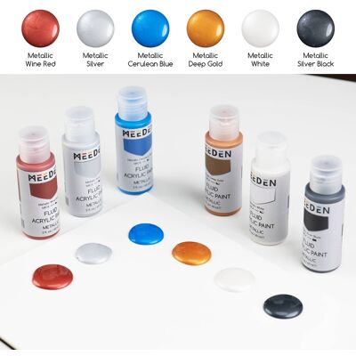 Meeden - FLUID METALLIC ACRYLIC PAINT SET Meeden - FLUID METALLIC ACRYLIC PAINT SET