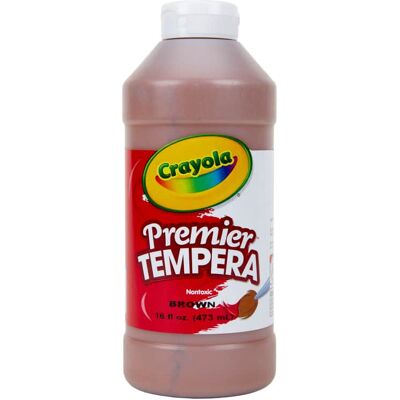 Crayola - Premier Tempera Paint 16 oz Brown Crayola - Premier Tempera Paint 16 oz Brown