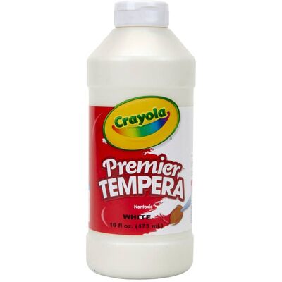 Crayola - Premier Tempera Paint 16 oz White Crayola - Premier Tempera Paint 16 oz White