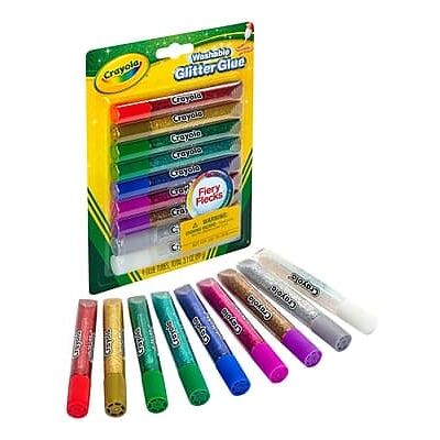 Crayola - Glitter WashableRemovable Craft Glue, 0.35 oz - Assorted Colors Crayola - Glitter WashableRemovable Craft Glue, 0.35 oz - Assorted Colors