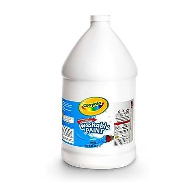 Crayola - Washable Paints, 1 Gallon - White Crayola - Washable Paints, 1 Gallon - White