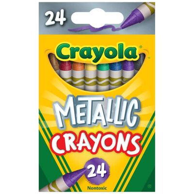 Crayola - Metallic Crayons, 24 Colors Crayola - Metallic Crayons, 24 Colors