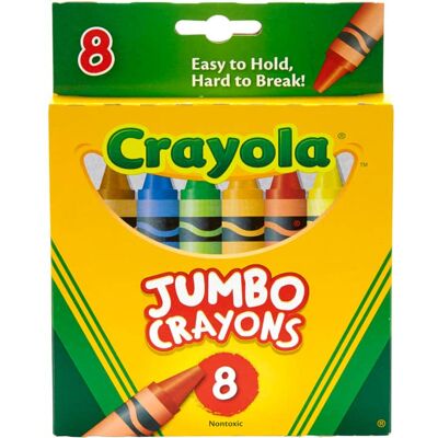 Crayola - Jumbo Crayons, 8 8 Count Crayola - Jumbo Crayons, 8 8 Count