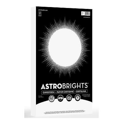 Astrobrights - 65 lb. Cardstock Paper, 8.5" x 14", 125 Sheets/Pack - Astro White Astrobrights - 65 lb. Cardstock Paper, 8.5" x 14", 125 Sheets/Pack - Astro White