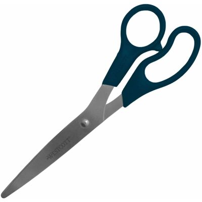 Westcott - All Purpose 8" Scissors 3.50" Cut Stainless Steel Pointed Tip 1 Each - Black Westcott - All Purpose 8" Scissors 3.50" Cut Stainless Steel Pointed Tip 1 Each - Black
