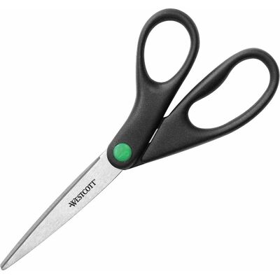 Westcott - Kleenearth Scissors 3.25" Cut Straight Stainless Steel Pointed Tip 1 Each - Black Westcott - Kleenearth Scissors 3.25" Cut Straight Stainless Steel Pointed Tip 1 Each - Black