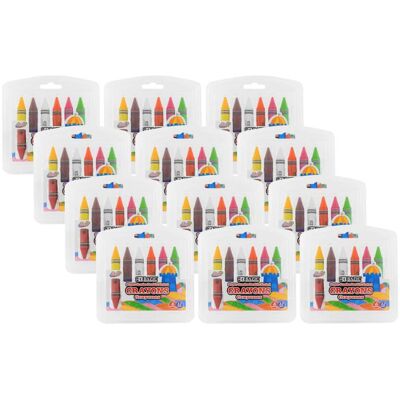 BAZIC Products - Double-Ended Premium Super Jumbo Crayons, 12 Colors, 6 Per Pack, 12 Packs BAZIC Products - Double-Ended Premium Super Jumbo Crayons, 12 Colors, 6 Per Pack, 12 Packs