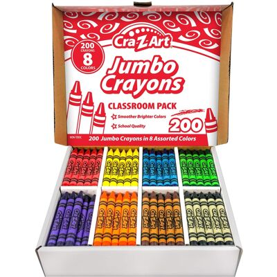 Cra-Z-Art - Classroom Pack: Jumbo Crayons - 200pcs Cra-Z-Art - Classroom Pack: Jumbo Crayons - 200pcs