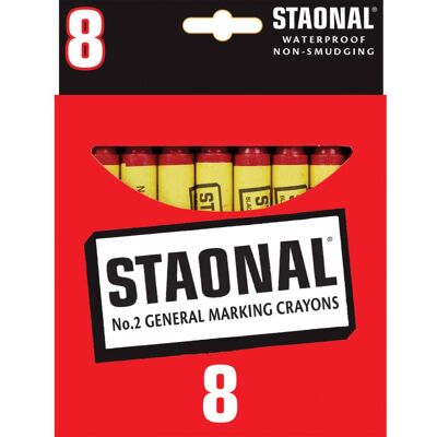 Crayola - Staonal® Marking Crayons, Red, 8 Count Crayola - Staonal® Marking Crayons, Red, 8 Count