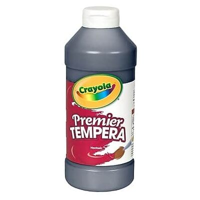 Crayola - Premier Tempera Paint, 16 oz - Black Crayola - Premier Tempera Paint, 16 oz - Black
