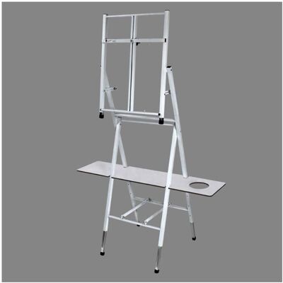 Bob Ross - 2-in-1Floor Standing Tabletop Studio Easel - 4 Legged Metal (White) Bob Ross - 2-in-1Floor Standing Tabletop Studio Easel - 4 Legged Metal (White)