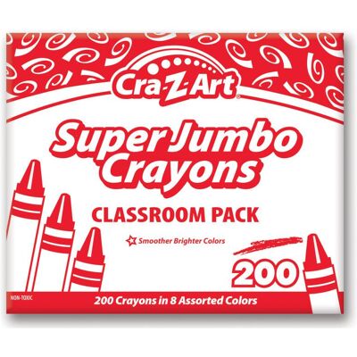 Cra-Z-Art - Super Jumbo Crayon Classroom Pack, 200 Count Cra-Z-Art - Super Jumbo Crayon Classroom Pack, 200 Count