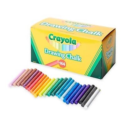 Crayola - Drawing Chalk, 144/Box - Assorted Colors Crayola - Drawing Chalk, 144/Box - Assorted Colors