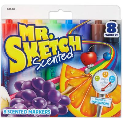 Mr. Sketch - Scented Markers Chisel Tip Colors Pack of 8 - Assorted Mr. Sketch - Scented Markers Chisel Tip Colors Pack of 8 - Assorted