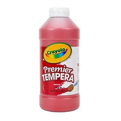 Crayola - Premier Tempera Paint, 16 oz - Red Crayola - Premier Tempera Paint, 16 oz - Red