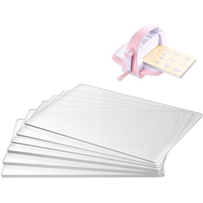 Cutting Plates, 6 Pcs, 8.86 x 6.14 in, Clear Polycarbonate Material, Die Cut Pads Compatible with VEVOR Die Cutting - Transparent Cutting Plates, 6 Pcs, 8.86 x 6.14 in, Clear Polycarbonate Material, Die Cut Pads Compatible with VEVOR Die Cutting - Transparent