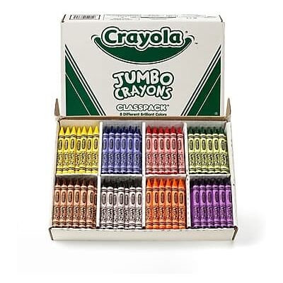 Crayola - Classpack Jumbo Crayons, 200/Box - Assorted Crayola - Classpack Jumbo Crayons, 200/Box - Assorted