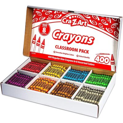 Cra-Z-Art - Crayon Class Pack, 8 Color, 400 Count Box Cra-Z-Art - Crayon Class Pack, 8 Color, 400 Count Box