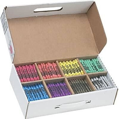 Prang - Master Pack Standard Crayons, 8 Colors, 800/Carton - Assorted Colors Prang - Master Pack Standard Crayons, 8 Colors, 800/Carton - Assorted Colors