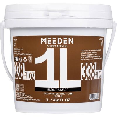 Meeden - STUDIO ACRYLIC PAINT-BURNT UMBER Meeden - STUDIO ACRYLIC PAINT-BURNT UMBER
