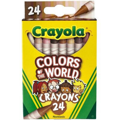Crayola - Colors of the World Crayons, 24 Colors Crayola - Colors of the World Crayons, 24 Colors