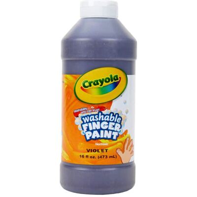 Crayola - Washable Finger Paint Violet 16 oz Crayola - Washable Finger Paint Violet 16 oz