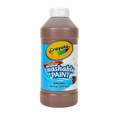 Crayola - Washable Paint, 16 oz - Brown Crayola - Washable Paint, 16 oz - Brown