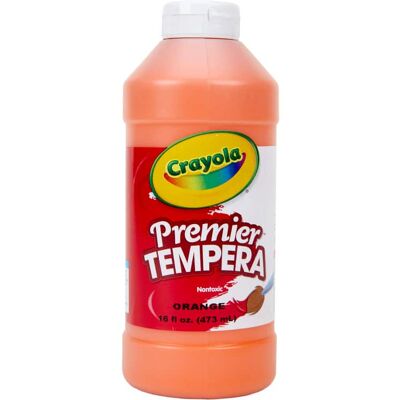 Crayola - Premier Tempera Paint 16 oz Orange Crayola - Premier Tempera Paint 16 oz Orange