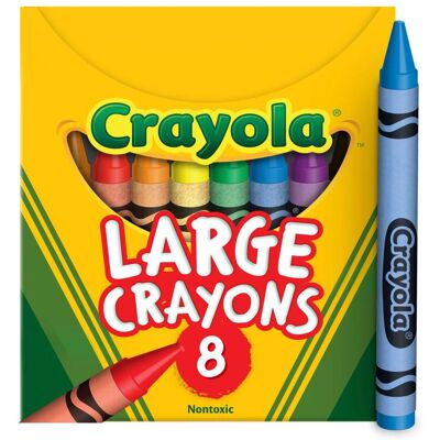 Crayola - Large Crayons, Tuck Box, 8 Count Crayola - Large Crayons, Tuck Box, 8 Count