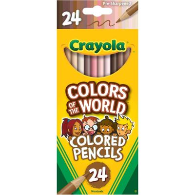 Crayola - Colors of the World Colored Pencils 24 Colors Crayola - Colors of the World Colored Pencils 24 Colors