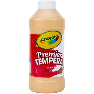 Crayola - Premier Tempera Paint 16 oz Gold Crayola - Premier Tempera Paint 16 oz Gold