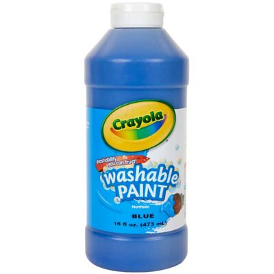 Crayola - Washable Paint Blue 16 oz. Crayola - Washable Paint Blue 16 oz.