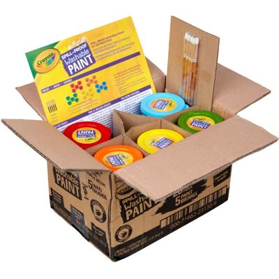 Crayola - Spill Proof Washable Paints 40mg Assorted 25 Jars Crayola - Spill Proof Washable Paints 40mg Assorted 25 Jars