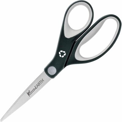 Westcott - 8" KleenEarth Soft Handle Scissors Straight Stainless Steel 1 Each - Black Westcott - 8" KleenEarth Soft Handle Scissors Straight Stainless Steel 1 Each - Black