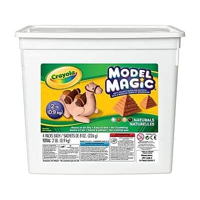 Crayola - Model Magic Modeling Material, 4 Pouches/Container - Assorted Colors Crayola - Model Magic Modeling Material, 4 Pouches/Container - Assorted Colors