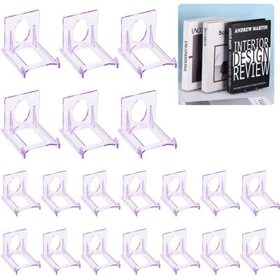 Unique Bargains - 20pcs Book Display Stands, 2" Adjustable Display Holder Mini Clear Easel Collector Stand for Comics, Magazines, DVDs - Purple Unique Bargains - 20pcs Book Display Stands, 2" Adjustable Display Holder Mini Clear Easel Collector Stand for Comics, Magazines, DVDs - Purple